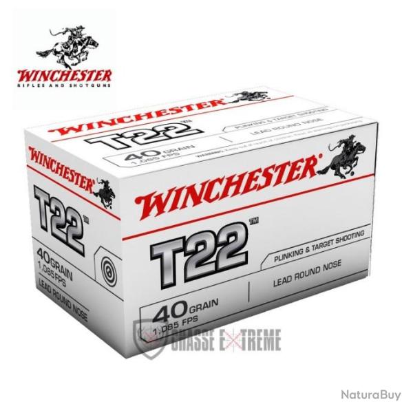 50 Munitions WINCHESTER Target T22 cal 22lr 40gr LRN