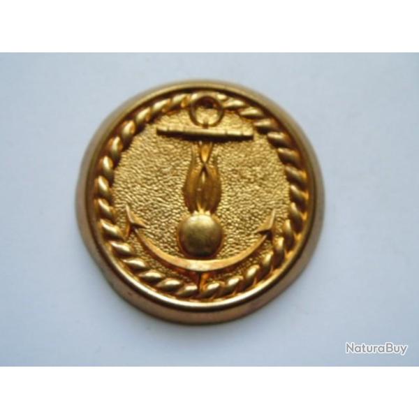 GENDARMERIE MARITIME APRES-GUERRE : INSIGNE DE CASQUE ORIGINAL / OBSOLETE