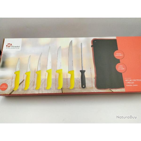 PRADEL EXCELLENCE THIERS SAC DE COUTELLERIE 7 PIECES CONVERTIBLE EN TABLIER I7107T