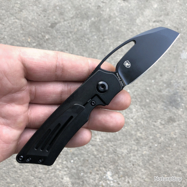 Couteau Kansept Goblin Black Manche Titane Lame S35VN Framelock Clip Ball Bearing K2016A2