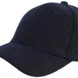 Casquette Baseball Laine Bleue Marine en Feutre Chaude et Tendance Neva Taille unique Bleu