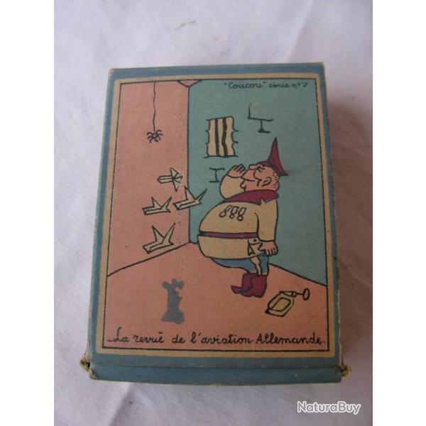 WW2 FRANCE FAUX PAQUET DE TABAC FRANCAIS POUR ENFANTS SATYRIQUE " SURPRISE " 7 RARE