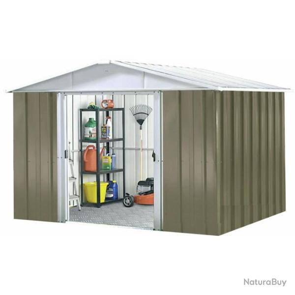 Abri de jardin mtal 12m kit ancrage abri pour le bois abri outillage rangement cielterre-commerce