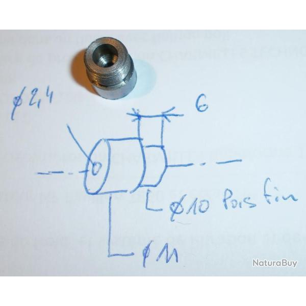 2 Bouchons de percuteurs brute avec marge de r�serve