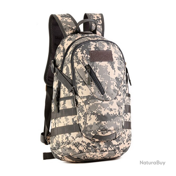 Sac � dos, 20L, camo pixel gris.