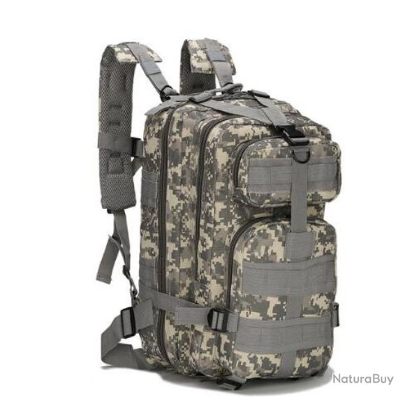 Sac � dos, 30L, pixel gris.