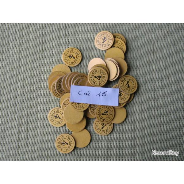 Rondelles  carton  calibre  16  No  4  ou  neutre .