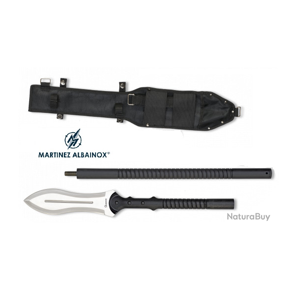 Lance Epieu de chasse Chrom� manche alu  noir  avec Etui cordura
