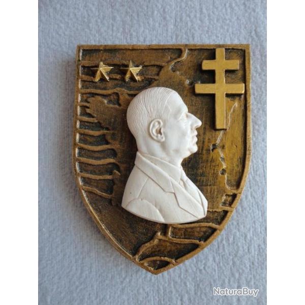 Blason g�n�ral De Gaulle et croix de Lorraine