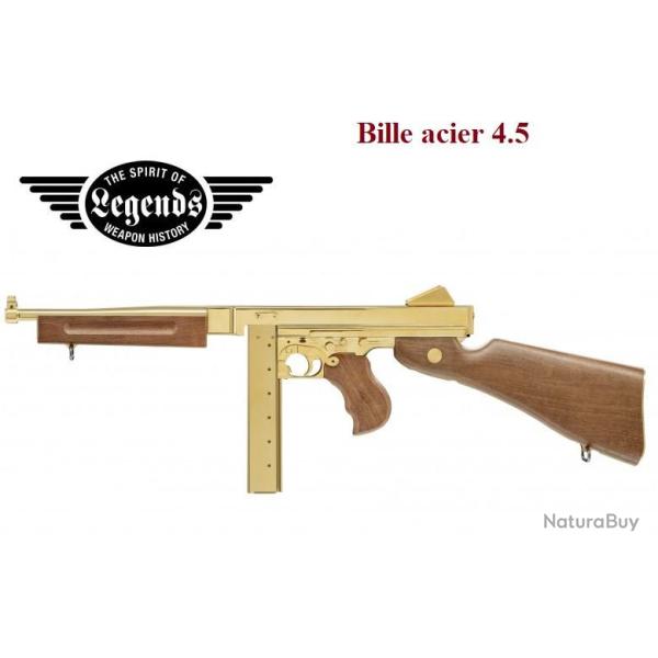Pistolet Legends M1A1  Thomson 1940 Fulle auto  Cal. 4.5 Bille Acier