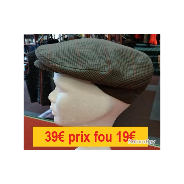 casquette carreaux kaki "made in fance" BEST QUALITY taille 60    1968-60
