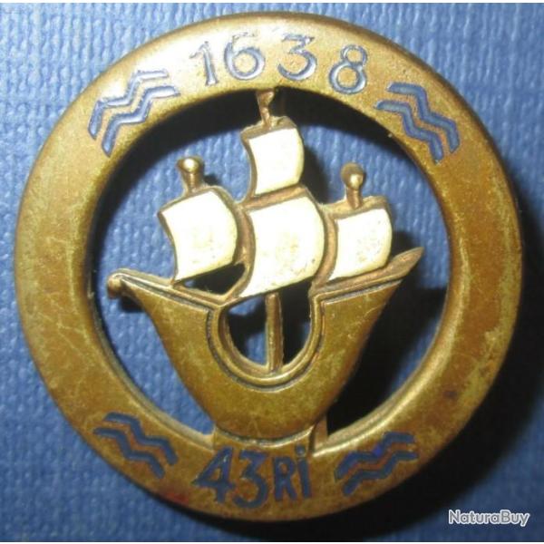 43� R�giment d'Infanterie, �pingle � bascule