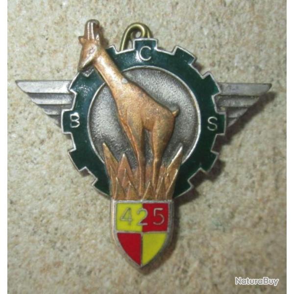425 Bat Commandement et Soutien, dos lisse, anneaux, isard bronze
