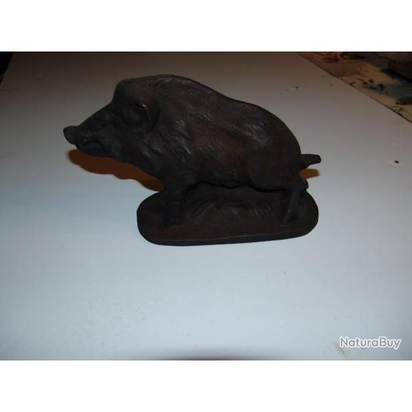 sanglier neuf en fonte (11 kg) ide cadeau dcoration 29cm x 18cm x 10cm