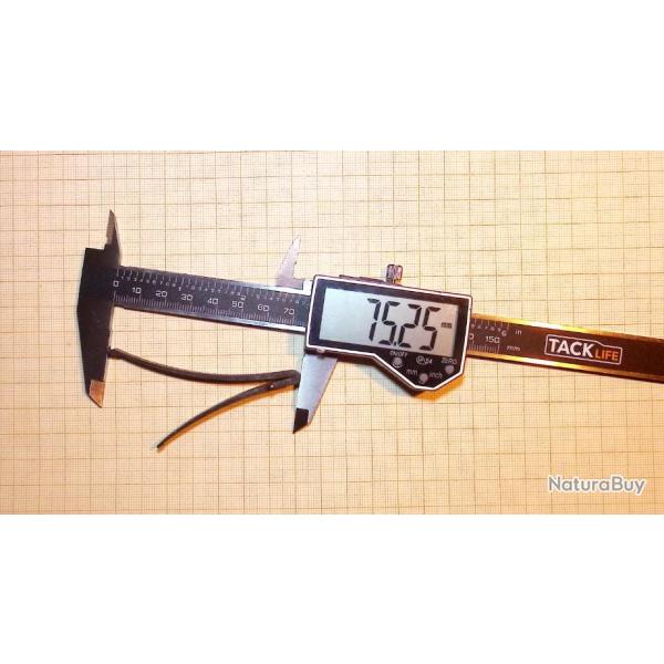 Ressort de  platine � balancelle .Silex ou autres  124 L.75.25