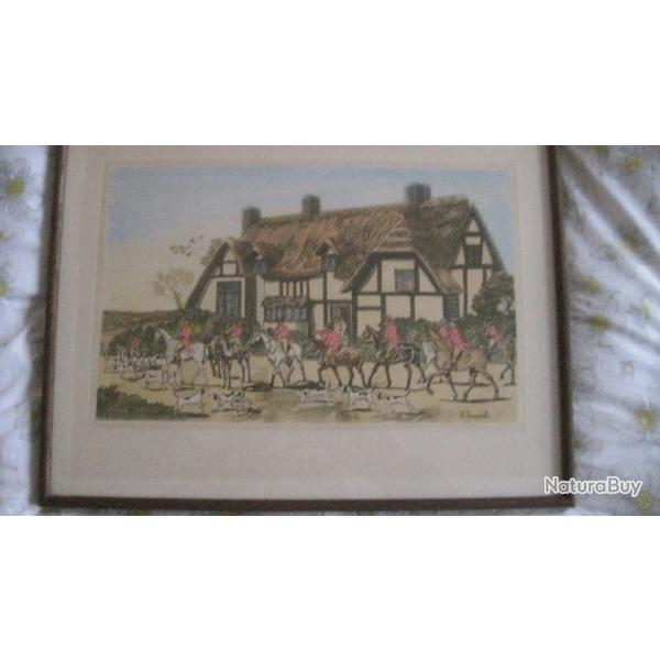TABLEAU de CHASSE A COURRE de W. HONEYWELL