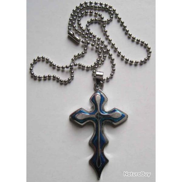 PENDENTIF INOX CROIX GOTHIQUE   - Ref.93
