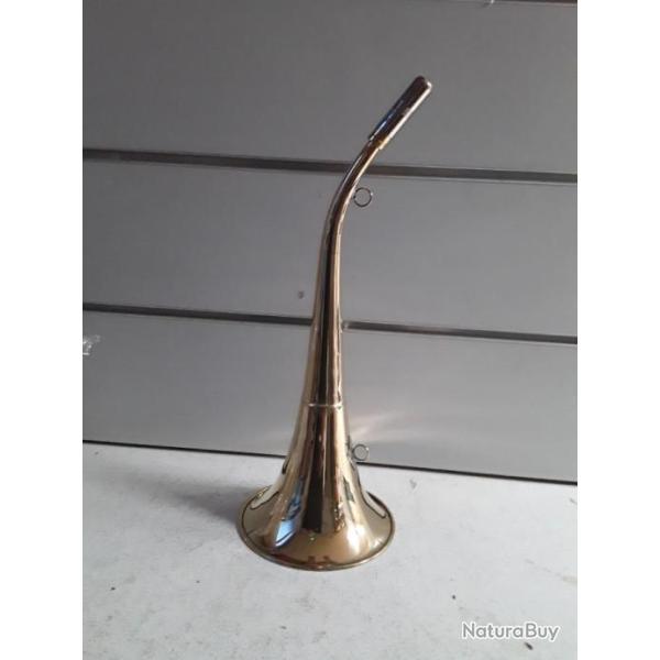 1410- CORNE COMPIEGNE LAITON POLI RONDE 40 CM - NEUF!!!!!!!!!