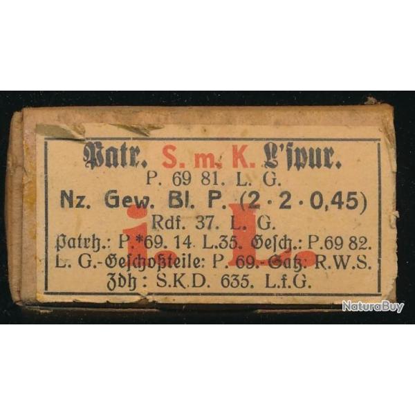 (AA) Une tr�s belleboite vide, SmK l'spur  sur clips  7,92x57 MAUSERww2