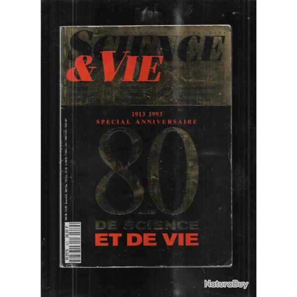 science et vie 1913-1993 sp�cial anniversaire 80 ans de science et de vie
