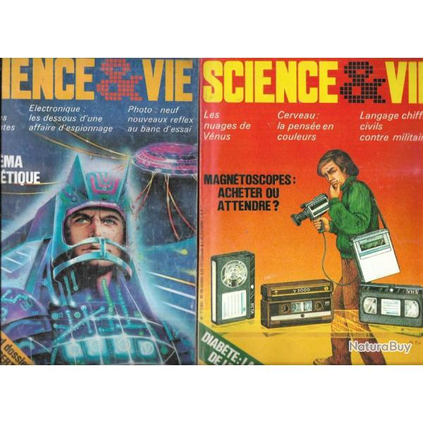 science et vie f�vrier � mai 1982 773 � 776  et octobre 781 , magn�toscopes, parapsychologie, 5 revu