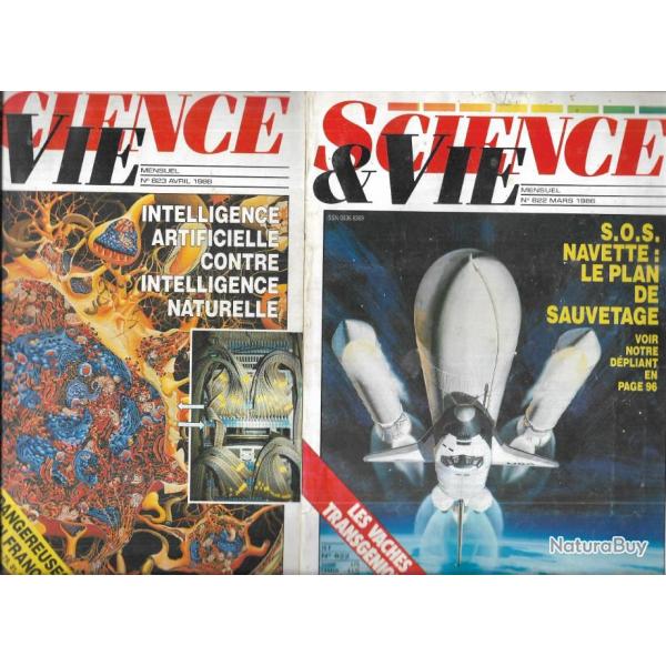 science et vie janvier 1986 n 820 et mars � mai 822 � 824 , montre solaire, 323 usines dangereuses,