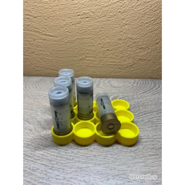 Plateau / support de rechargement jaune pour calibre 12, 16, 20, slug etc...
