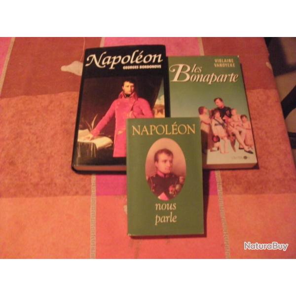 3 livres sur Napoleon + un album sur sa maitresse Marie Walewska