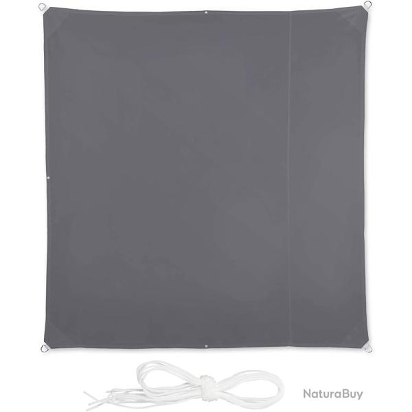 Voile d'ombrage carr 2 x 2 m gris 13_0002929