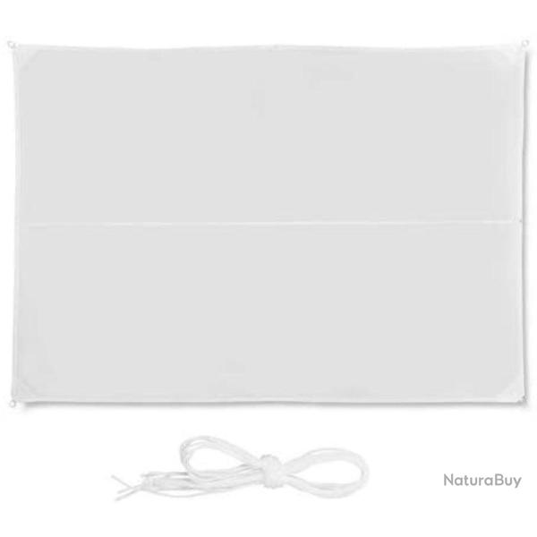 Voile d'ombrage rectangle 3 x 4 m blanc 13_0002931_3