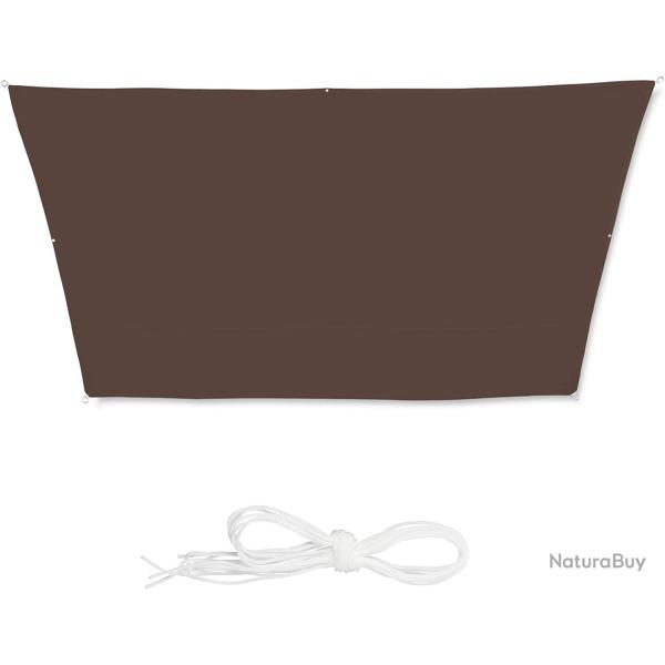Voile d'ombrage trapze 3 x 4 x 2 m brun 13_0002936