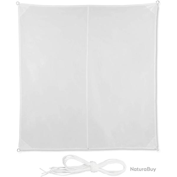 Voile d'ombrage carr� 3 x 3 m blanc 13_0002943_2