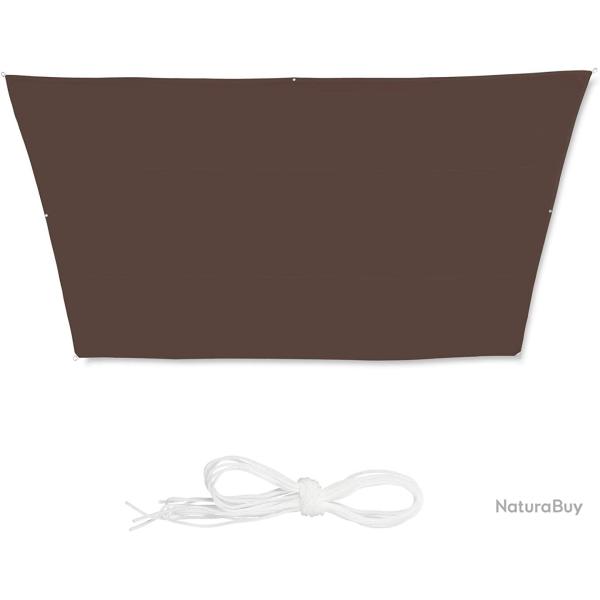 Voile d'ombrage trapze 3 x 5,5 x 4 m brun 13_0002936_2