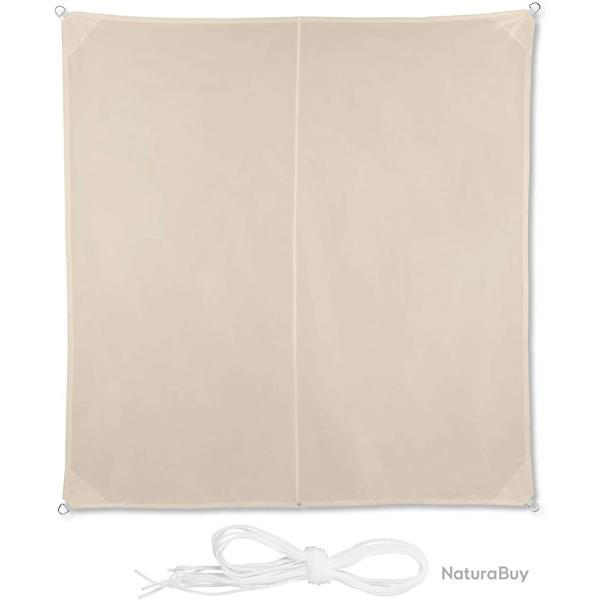 Voile d'ombrage carr� 3 x 3 m beige 13_0002942_2