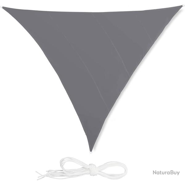 Voile d'ombrage triangle 6 x 6 x 6 m gris 13_0002940_4