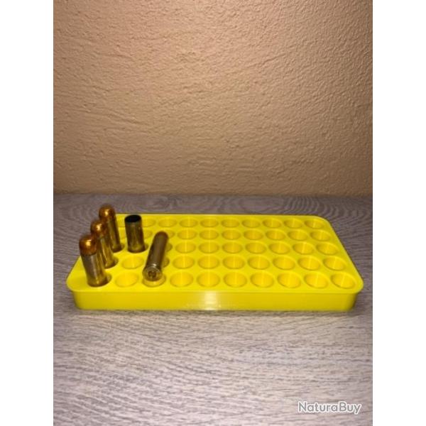 Plateau de rechargement jaune optimis pour gros calibre 50 AE, 500 Smith & Wesson magnum etc....