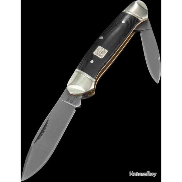 RR1571 Couteau Rough Ryder Canoe 2 Lames en acier 440 Manche en G10