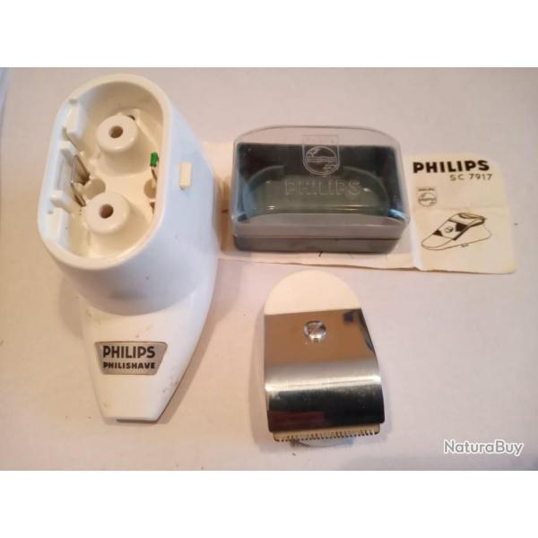 T�te de tondeuse ancien Philips SC 7917.