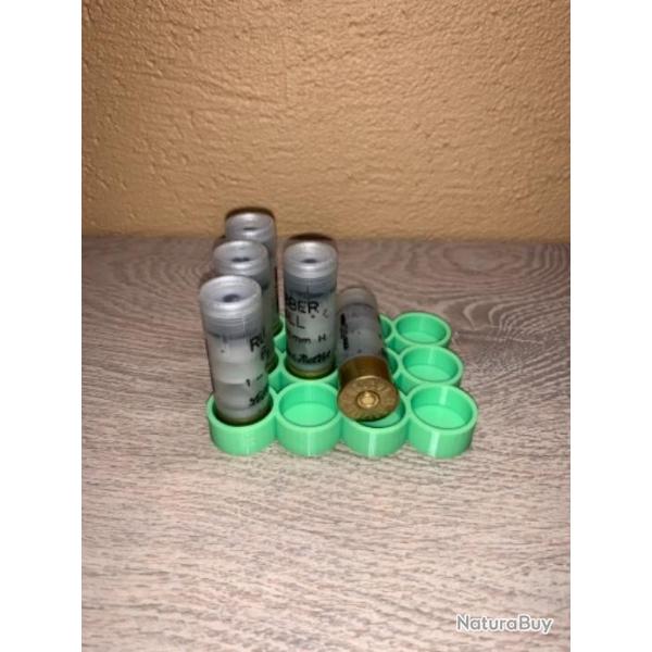 Plateau / support de rechargement vert clair  pour calibre 12, 16, 20, slug etc...