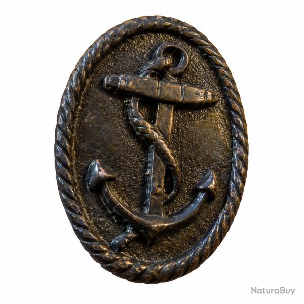 Insigne ancre de marine - Hauteur : 35 mm Largeur : 23 mm