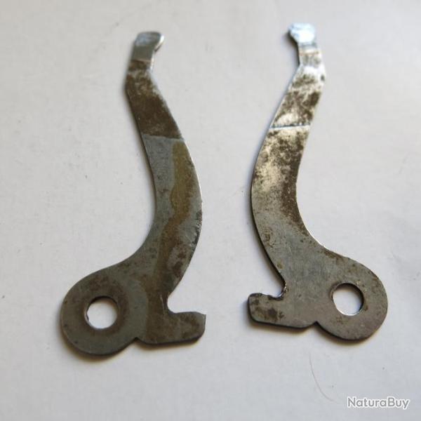 VENDU PAR CUIRASSIER11 N�1 PAIRE DE LEVIERS DE RECUPERATION   DE PISTOLET LEFRANCAIS 6,35 MM