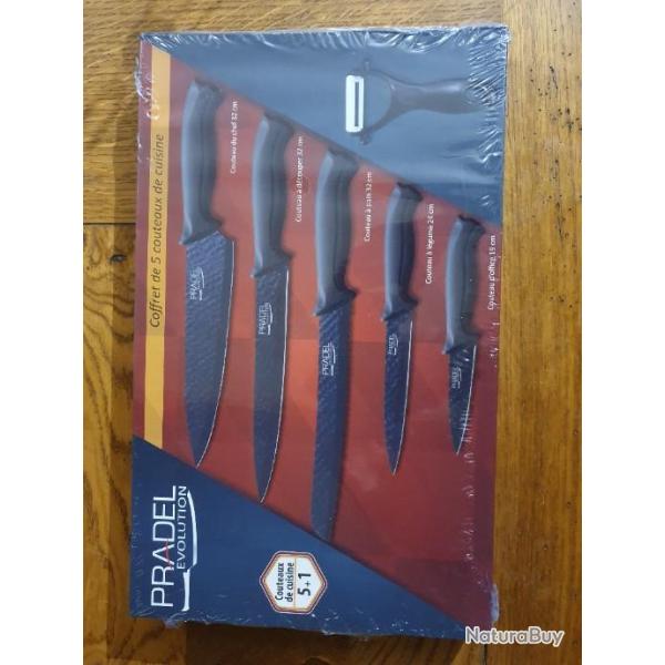 Coffret pradel de couteaux de cuisine neuf dans son emballage