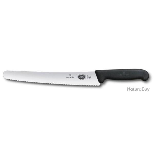 5.2933.26 couteau ptissier  dents 26 cm Victorinox Fibrox noir
