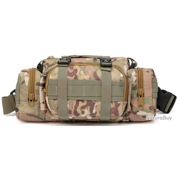 SACOCHE Banane POLYVALENTE MOLLE - Motif DESERT CAMO