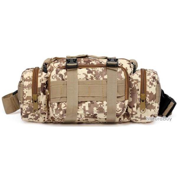 SACOCHE Banane POLYVALENTE MOLLE - Motif KRYPTEK DESERT