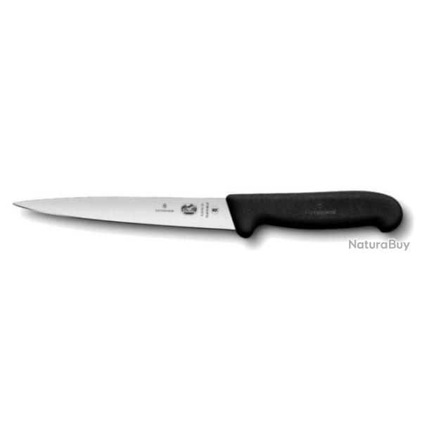 5.3703.20 Couteau � d�nerver, filet de sole, lame flexible 20 cm Victorinox manche noir