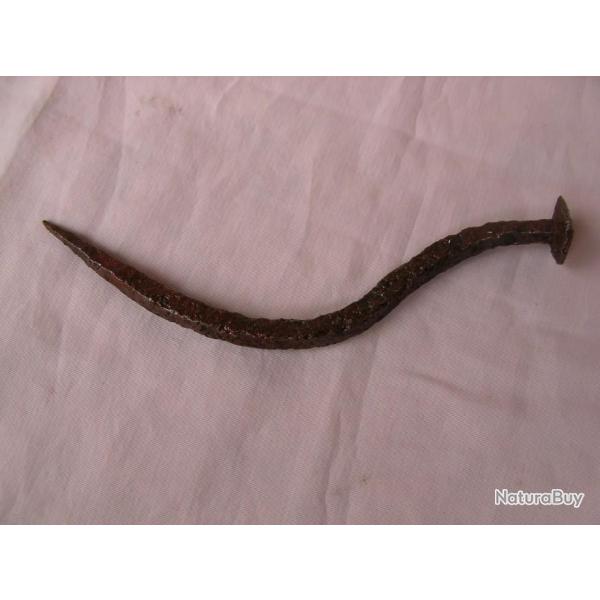 WW1 FRANCE ANCIEN CLOU PROVENANCE ANCIEN CHAMPS DE COMBATS WW1 100% TERRAIN LOT 3 14 CM