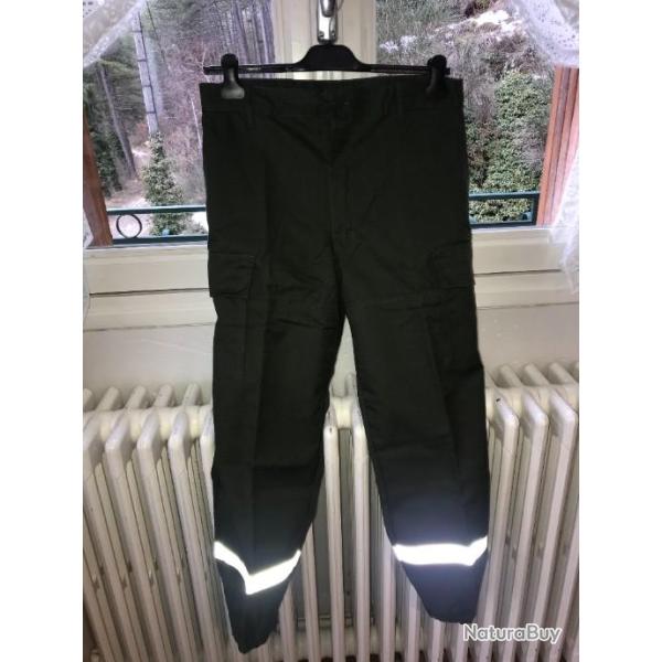 Pantalon treillis multirisque vert