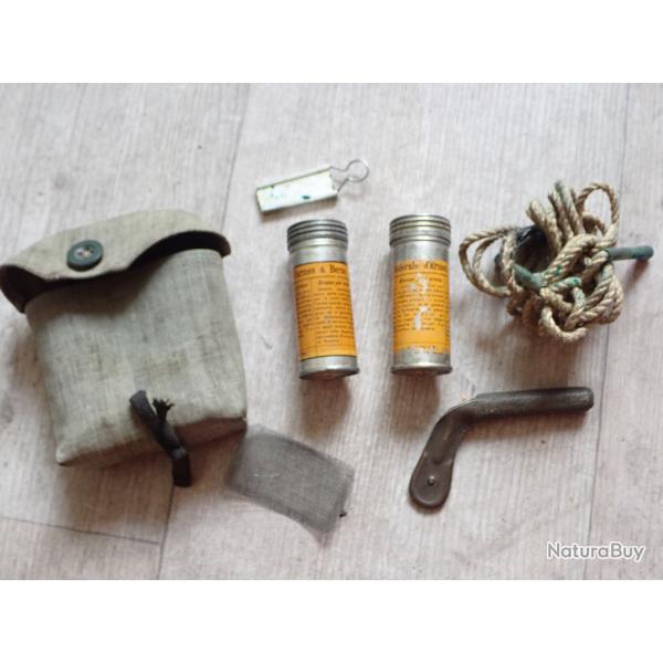Kit /trousse de nettoyage pour carabine, fusil K11 ou K31, STG, 1889, 96/11 Rubin Suisse