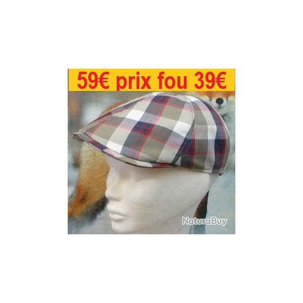 Casquette MARONE Et� gros carreaux 60        B206D60